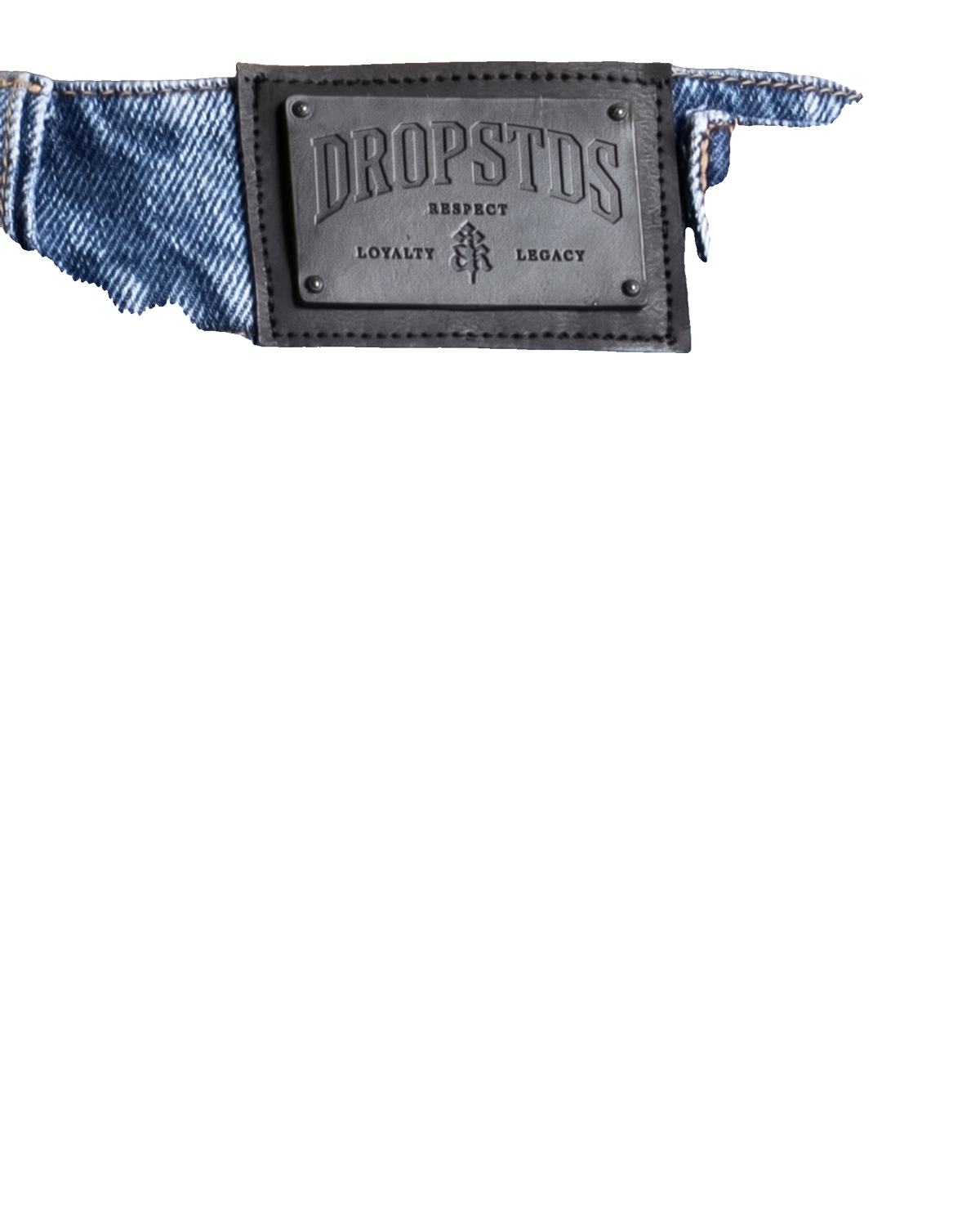 Script Blue Denim Pant – view 5