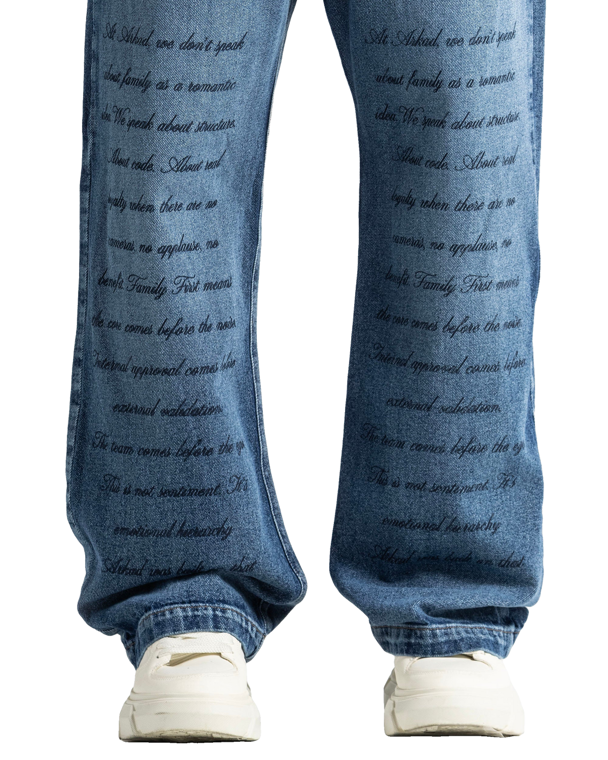 Script Blue Denim Pant – view 6