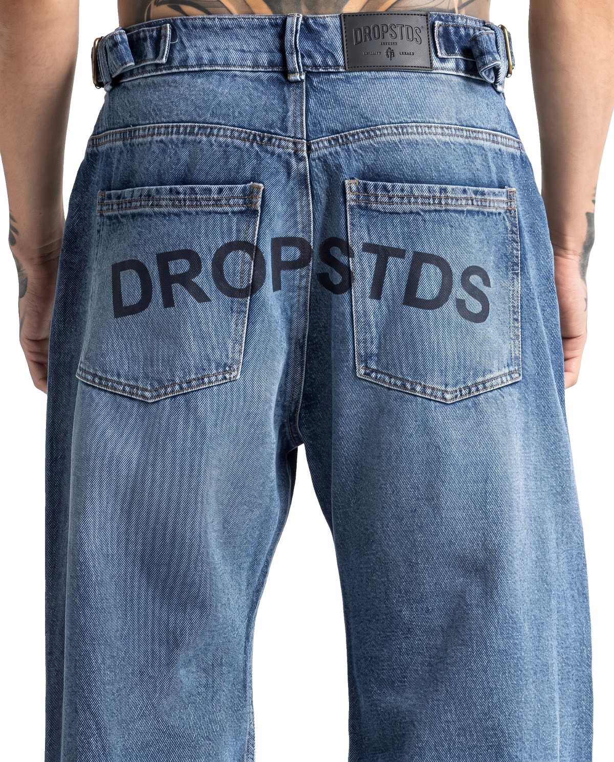 Script Blue Denim Pant – view 7