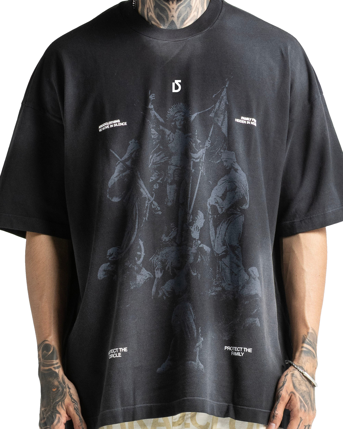 Washed Tee Black – view 3