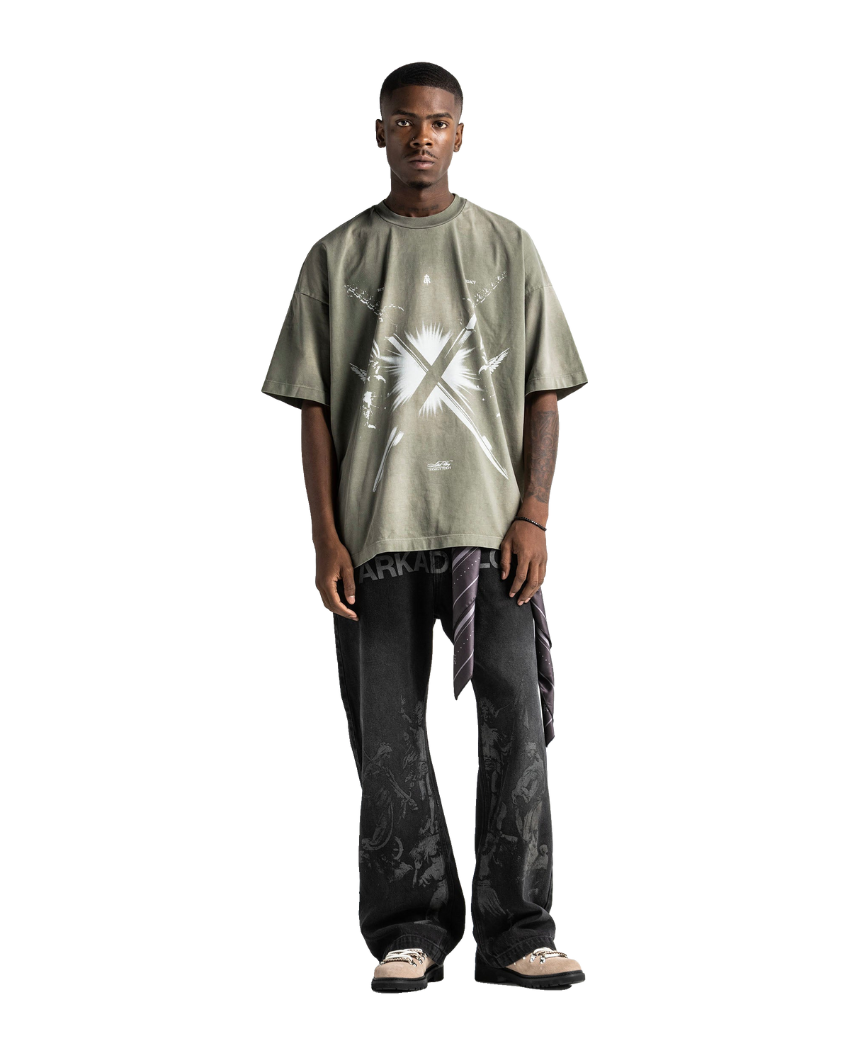 Washed Tee Green – view 4
